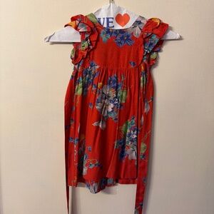 Trashy Diva Butterflies and Begonias Rockabilly baby dress